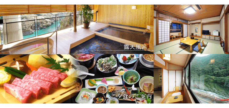 吉野川ラフティング 宿泊オプション 峡谷の湯宿　大歩危峡まんなか　内観写真